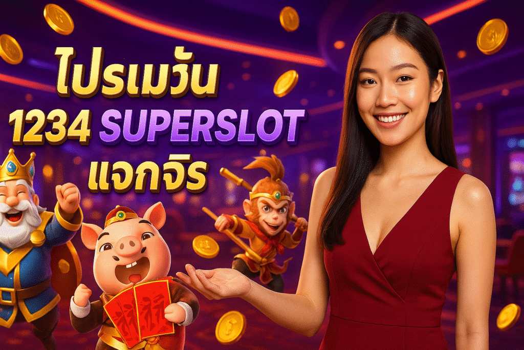 โปรโมชั่น 1234 SUPERSLOT แจกจริง
