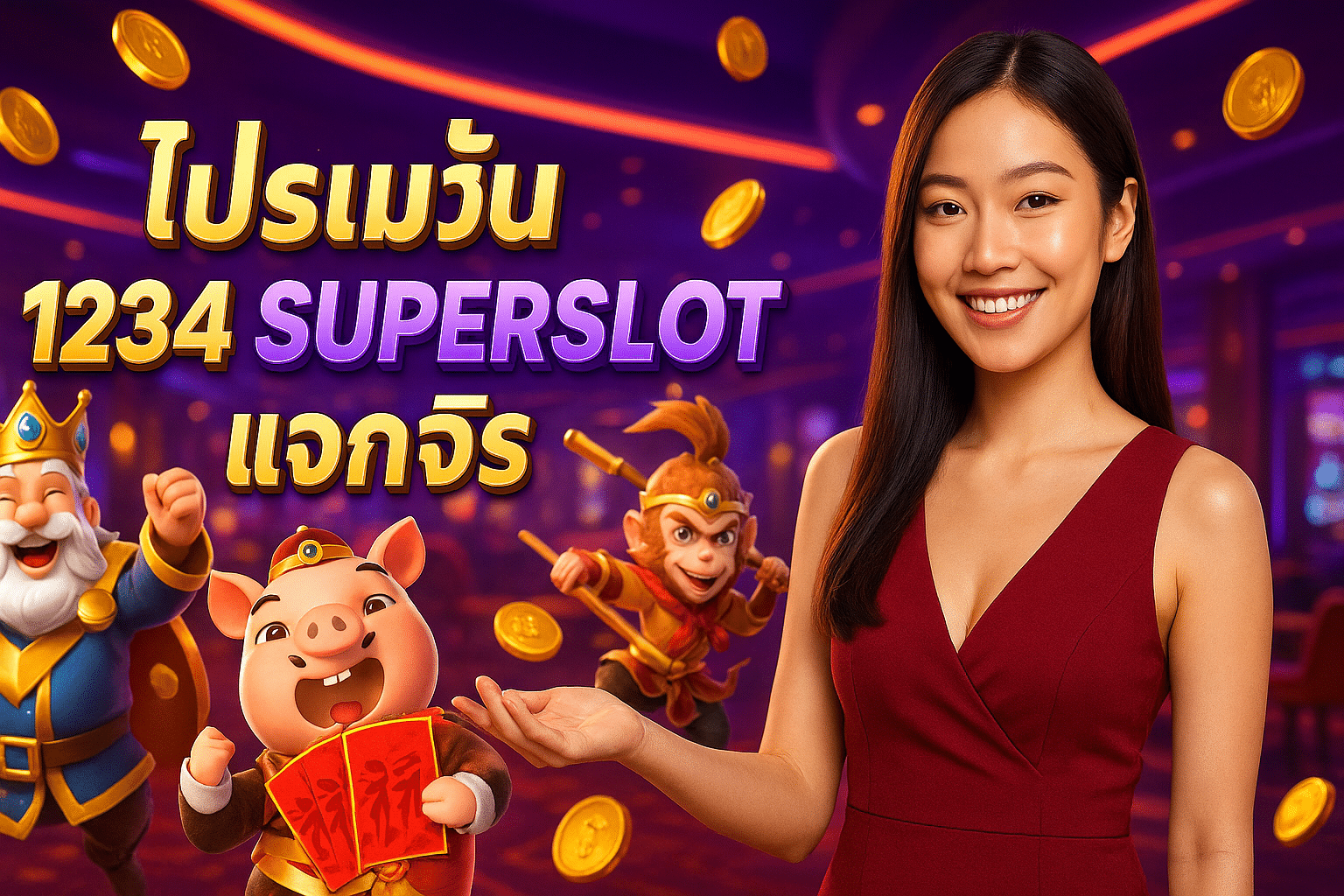โปรโมชั่น 1234 SUPERSLOT แจกจริง