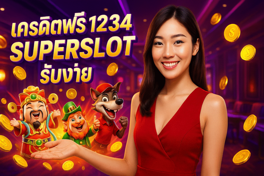 เครดิตฟรี 1234 SUPERSLOT รับง่าย