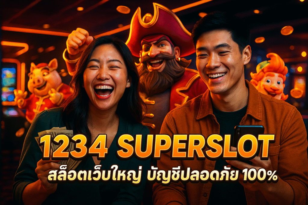 1234 SUPERSLOT สล็อตเว็บใหญ่ บัญชีปลอดภัย 100%