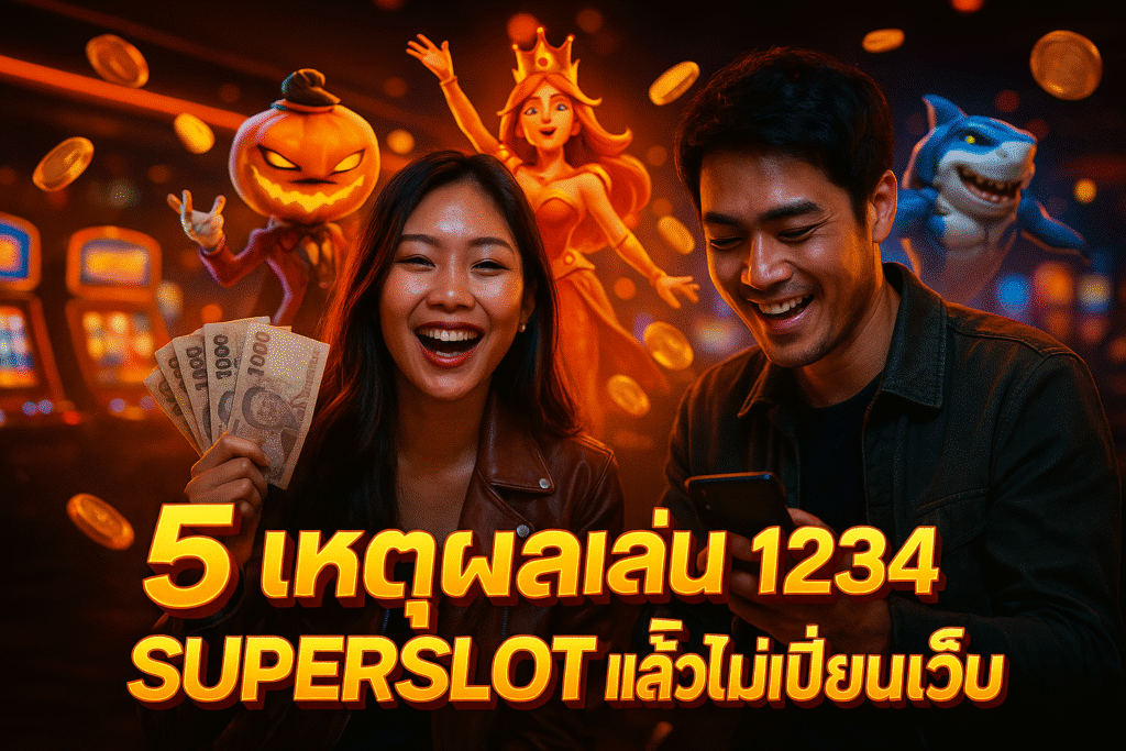 5 เหตุผลเล่น 1234 SUPERSLOT แล้วไม่เปลี่ยนเว็บ